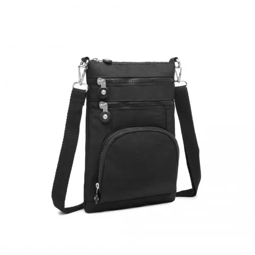 EB2228 - Kono Casual Multi Pocket RFID Blocking Cross body Bag - Black sold by Beagle Boutique product image thumbnail 2