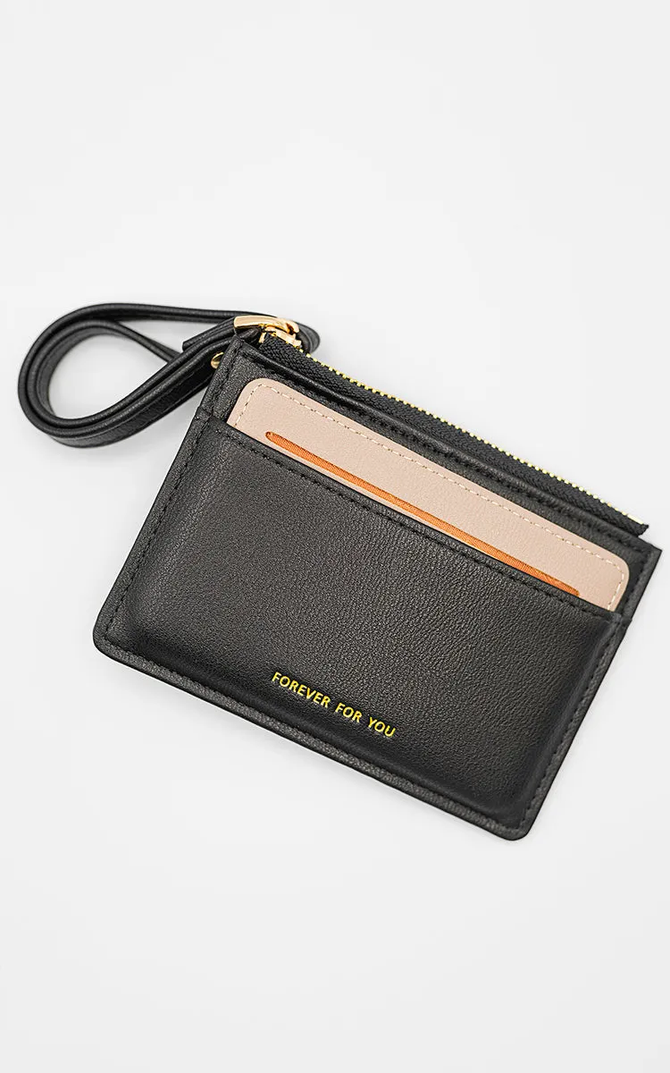 Faux Leather Side Zip Card Holder sold by Beagle Boutique product image thumbnail 2