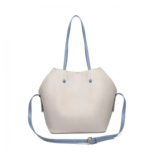 LH1908 - MISS LULU 2 PIECE MULTI-WAY SHOULDER TOTE BAG - GREY sold by Beagle Boutique product image thumbnail 2