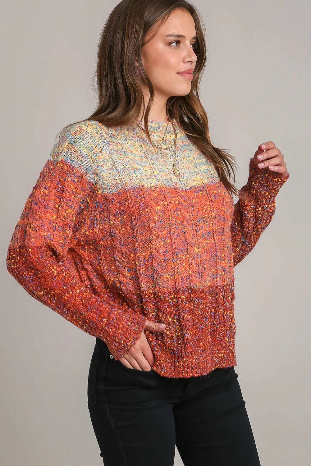 Multicolour Colourful Confetti Wool Ball Knitted Sweater sold by Beagle Boutique product image thumbnail 3