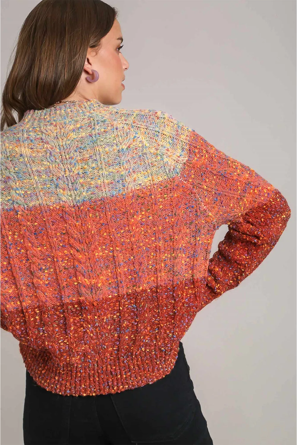 Multicolour Colourful Confetti Wool Ball Knitted Sweater sold by Beagle Boutique product image thumbnail 2