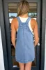 Dusk Blue Pocketed Adjustable Straps Denim Overall Dress sold by Beagle Boutique