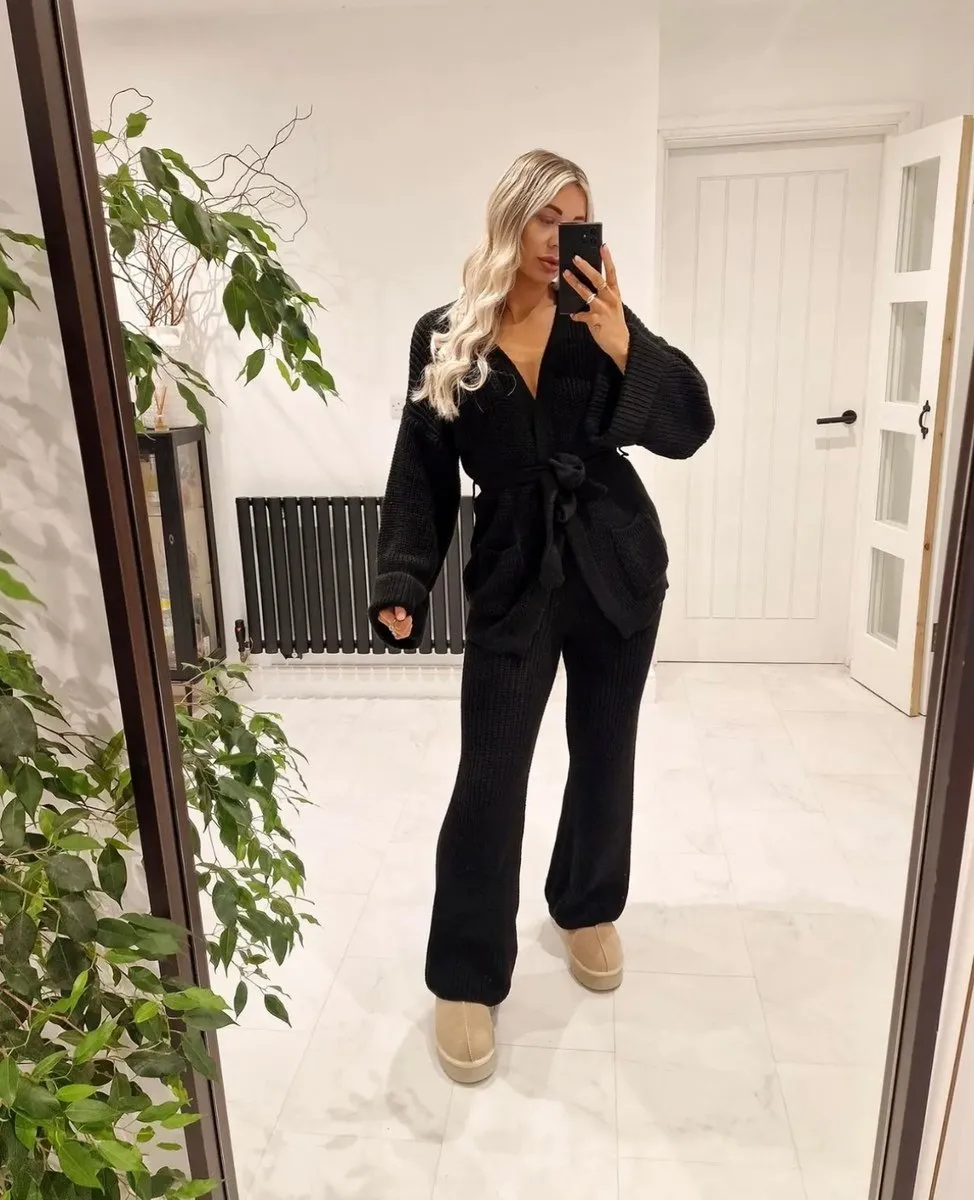 Belted Pocket Knit Co-ord Set sold by Beagle Boutique product image thumbnail 2