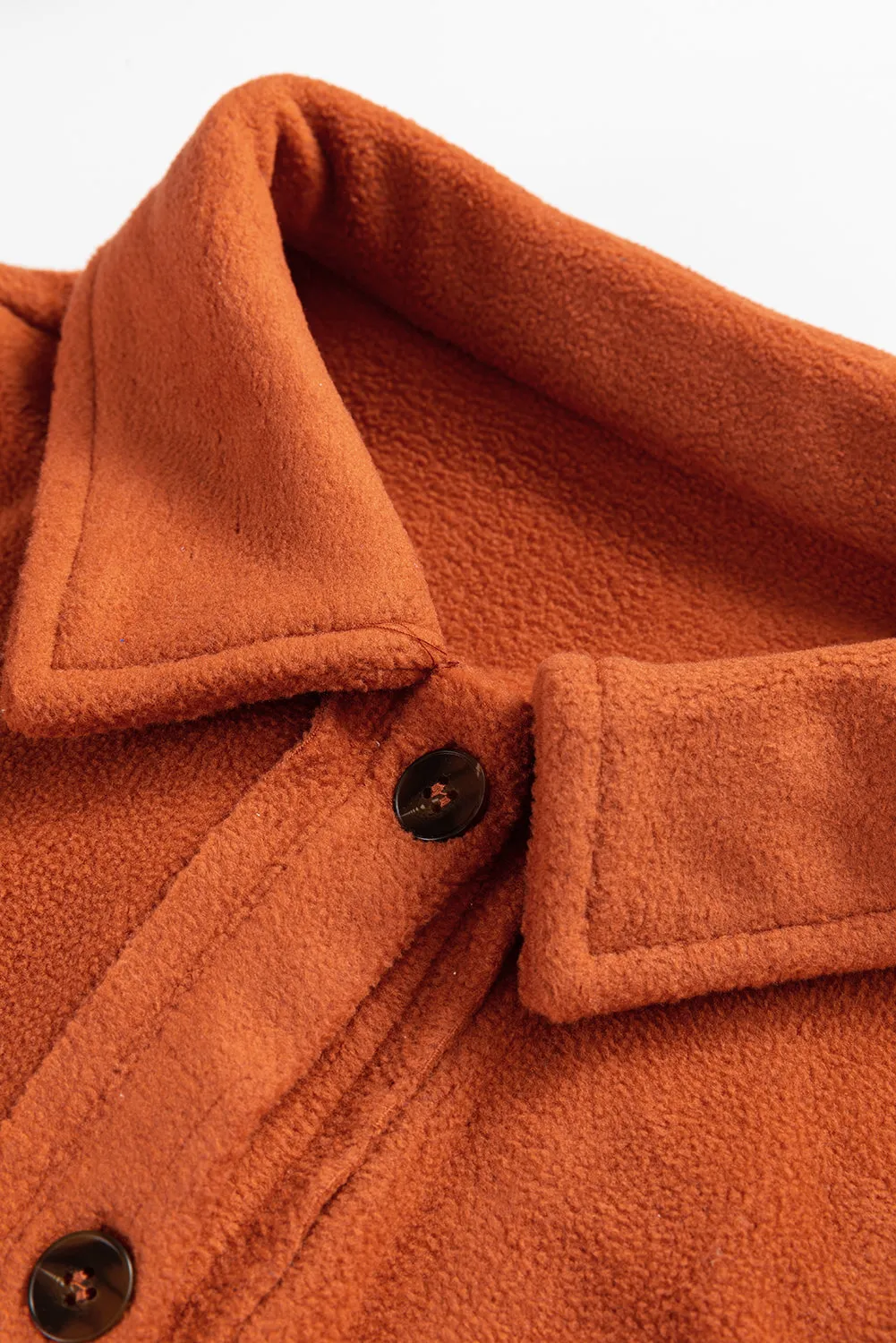 Khaki Colourblock Plaid Pattern Flap Pockets Buttoned Shacket sold by Beagle Boutique product image thumbnail 5