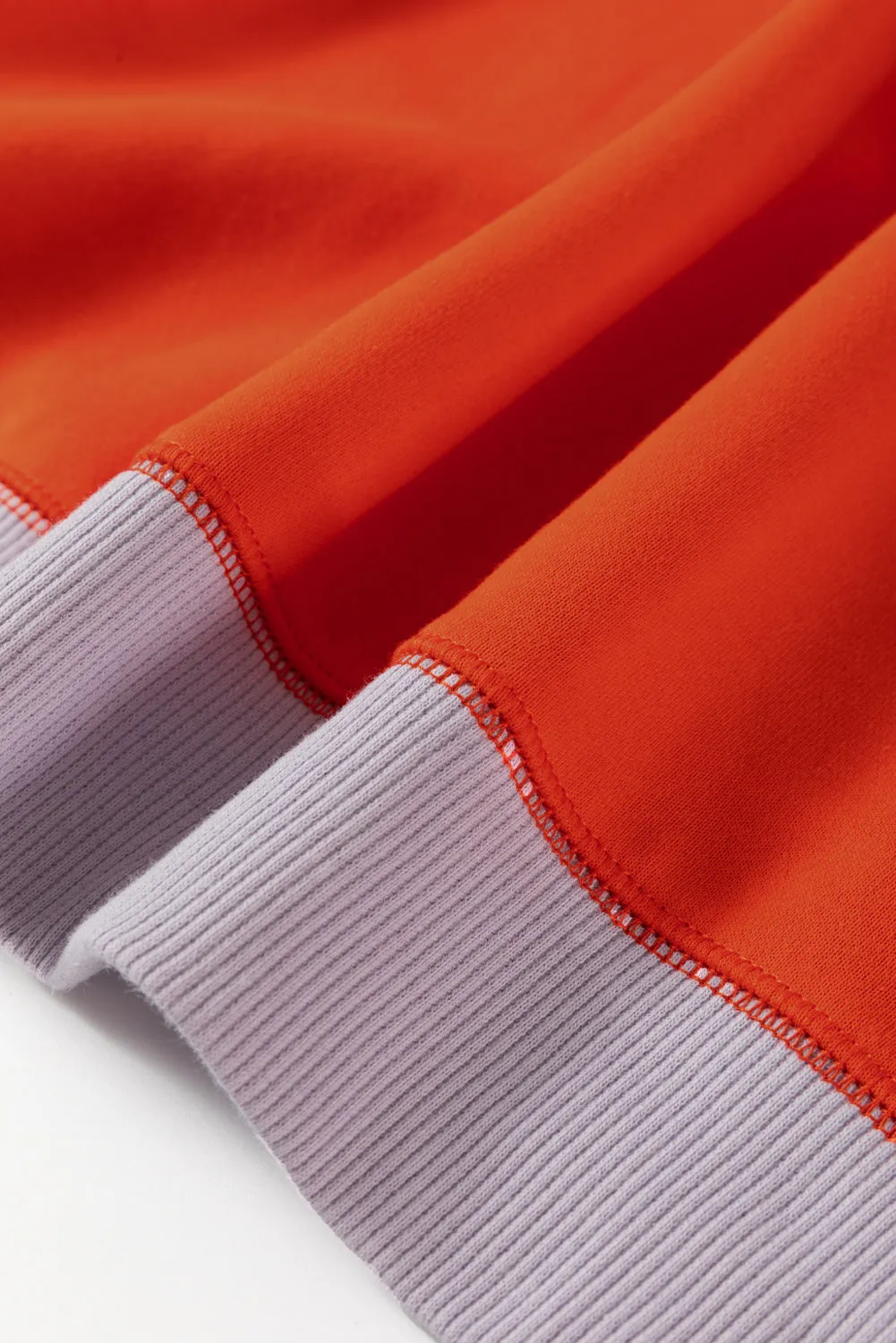 Orange Colour Block Side Slits Raglan Sleeve Loose Fit Top sold by Beagle Boutique product image thumbnail 5