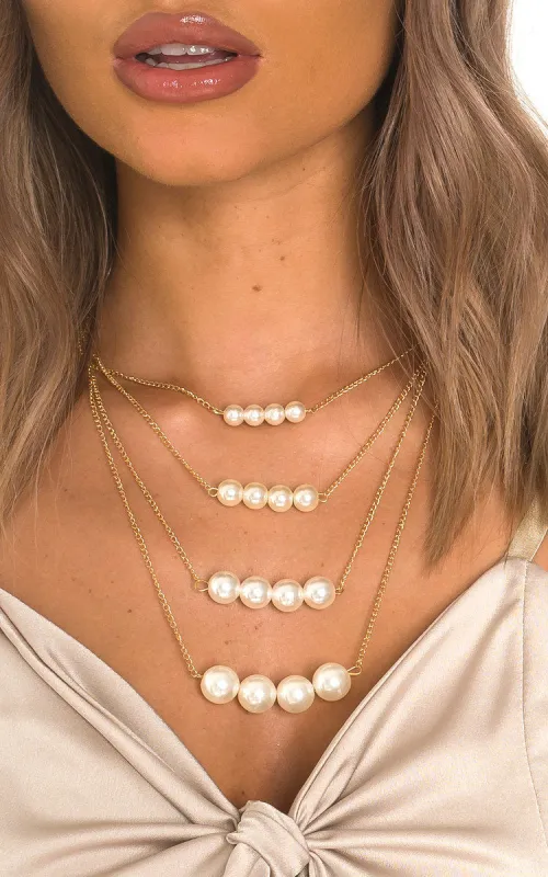 Multi Pearl Drop Design Necklace sold by Beagle Boutique
