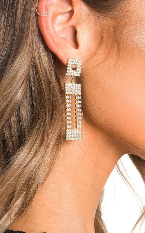 Diamante Drop Earrings sold by Beagle Boutique