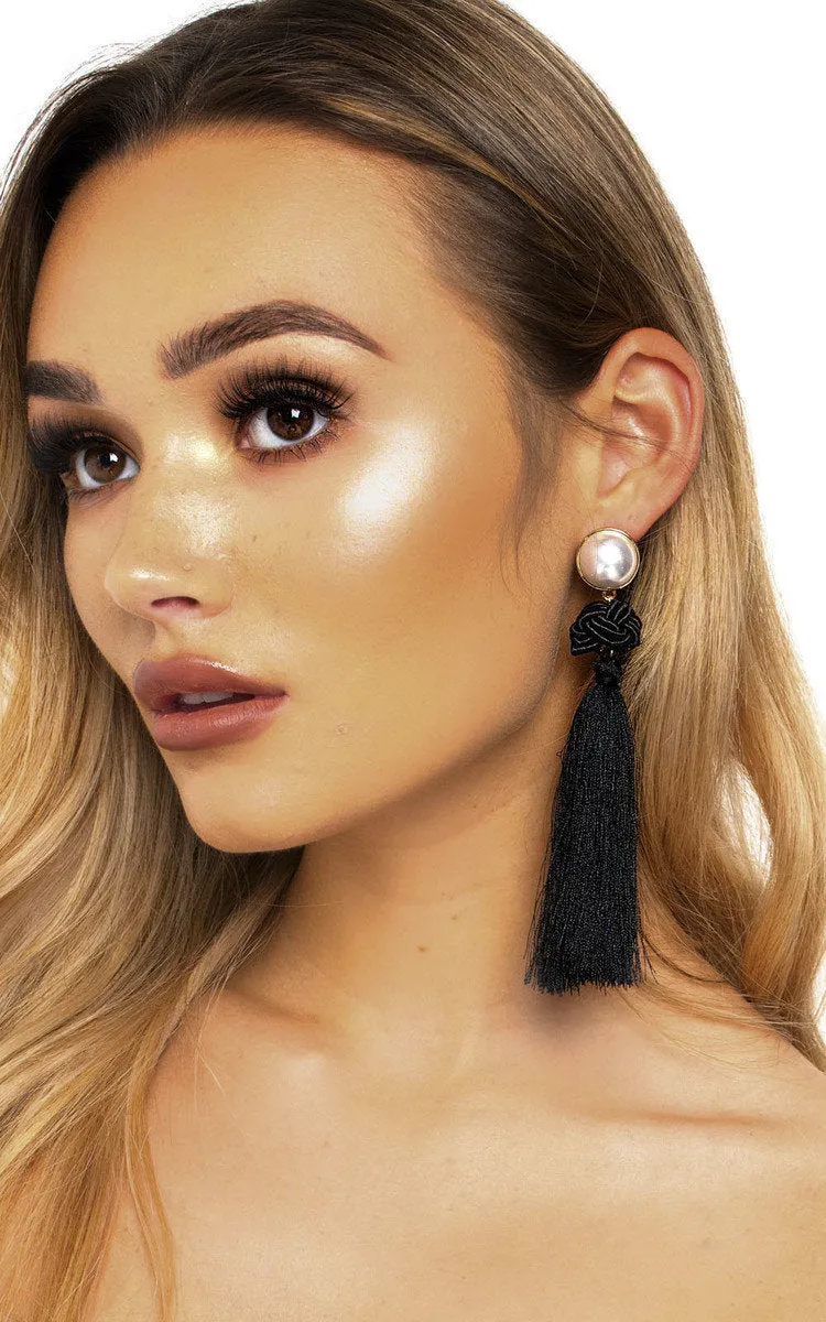 Tassel Drop Earrings sold by Beagle Boutique product image thumbnail 5