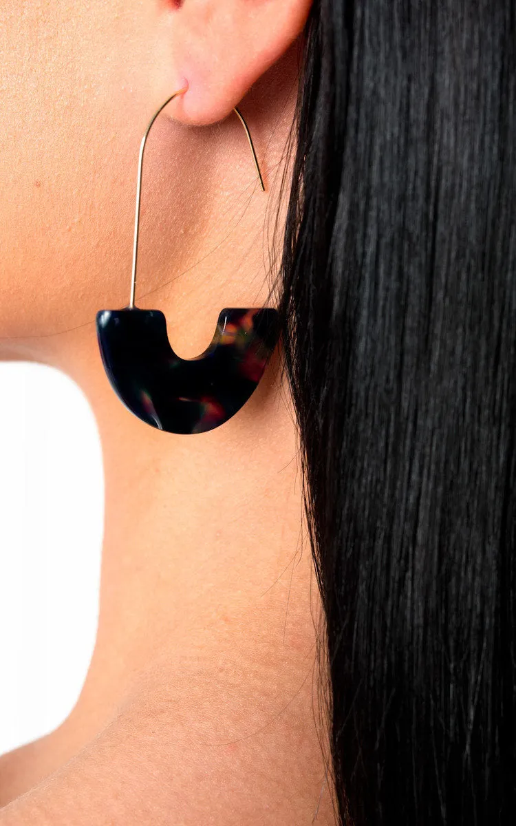 Hook Hoop Pattern Earrings sold by Beagle Boutique product image thumbnail 3