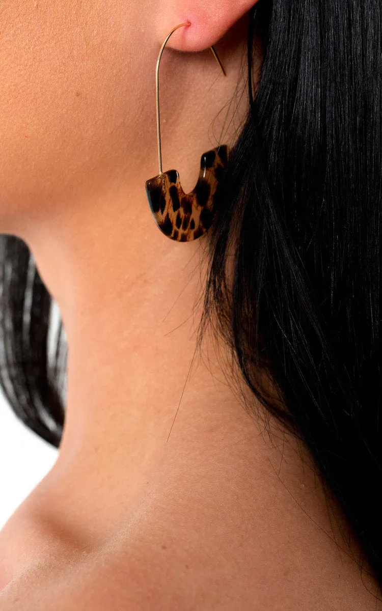 Hook Hoop Pattern Earrings sold by Beagle Boutique product image thumbnail 2