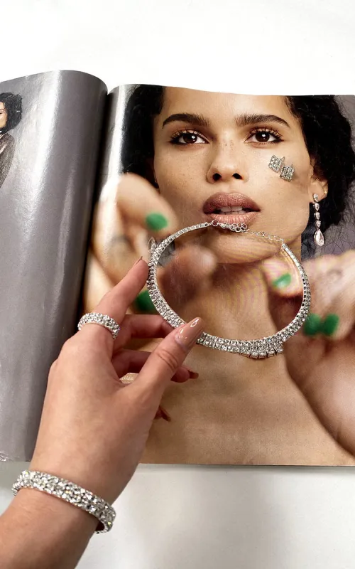 Diamante Ring Bracelet sold by Beagle Boutique