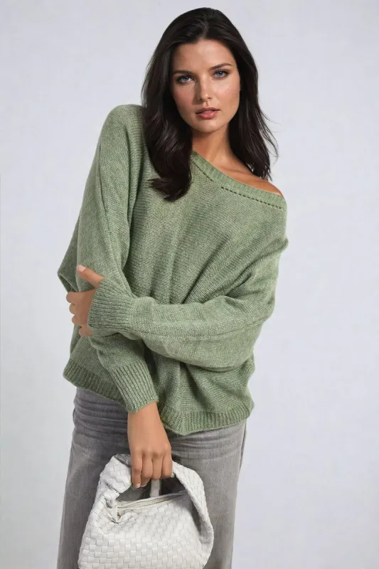 Crew Neck Back Patterned Knitted Jumper sold by Beagle Boutique