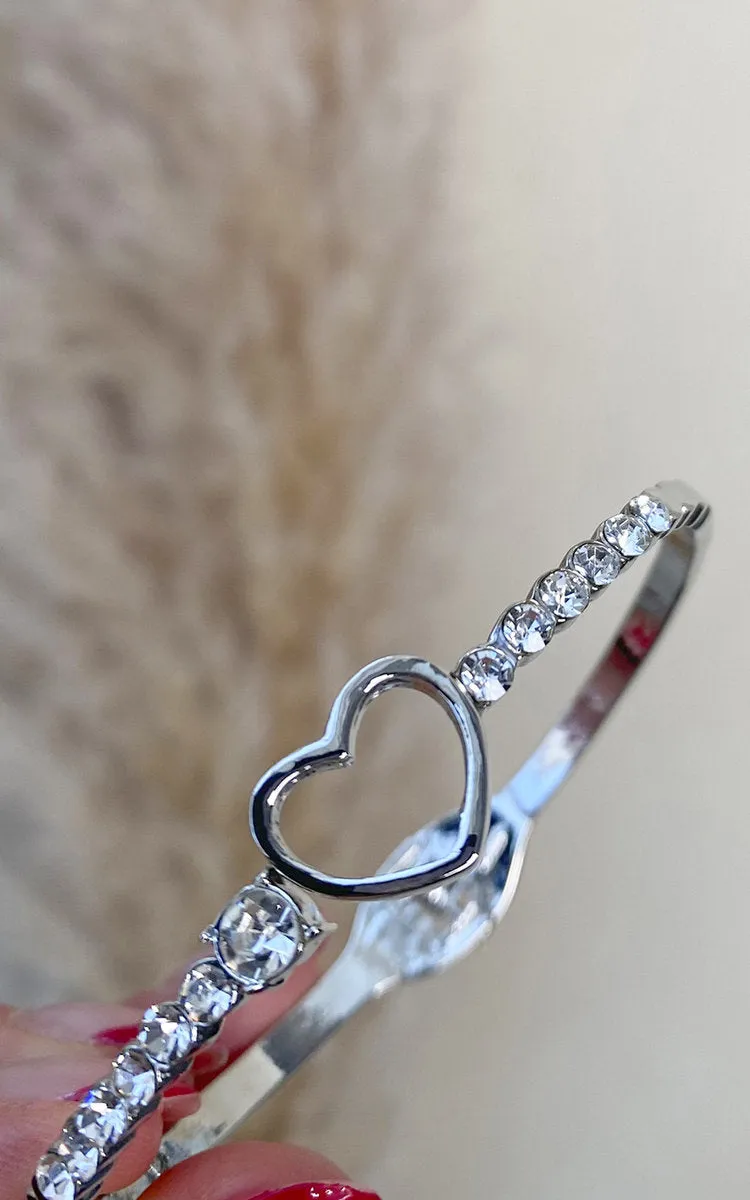 Diamante Bangle with Love Heart Detail sold by Beagle Boutique product image thumbnail 3