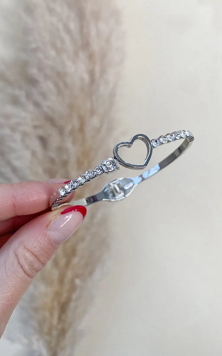 Diamante Bangle with Love Heart Detail sold by Beagle Boutique product image thumbnail 4