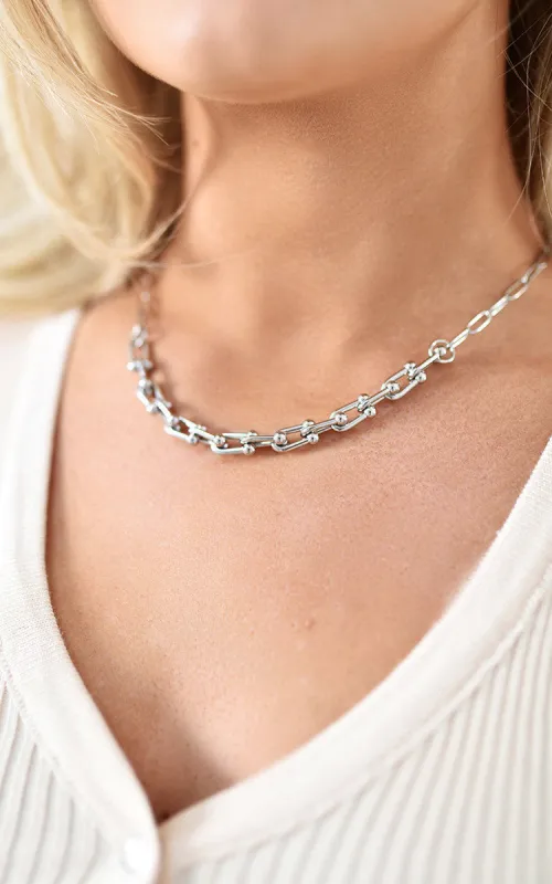 Paper Clip Chain Necklace sold by Beagle Boutique