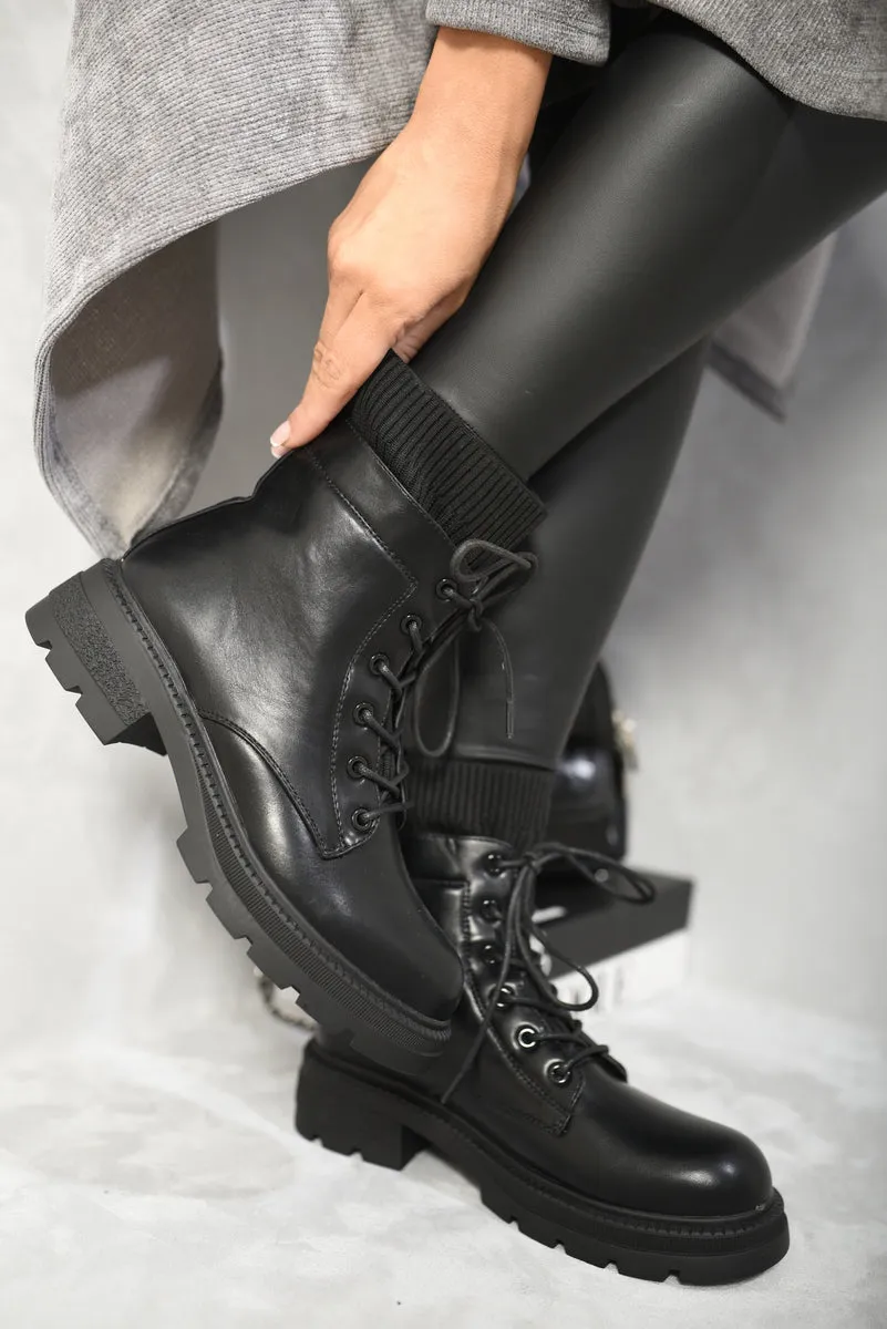 Platform Lace Up Ankle Boots sold by Beagle Boutique product image thumbnail 2