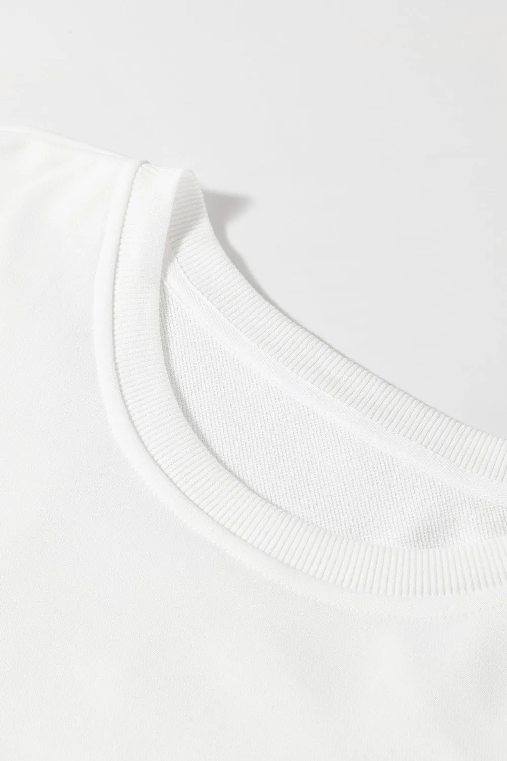 White Plus Size Colourful Striped Drop Shoulder Loose Sweatshirt sold by Beagle Boutique product image thumbnail 4