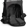 LG1903 - Miss Lulu Two Way Backpack Shoulder Bag with Pom Pom Pendant - Black sold by Beagle Boutique