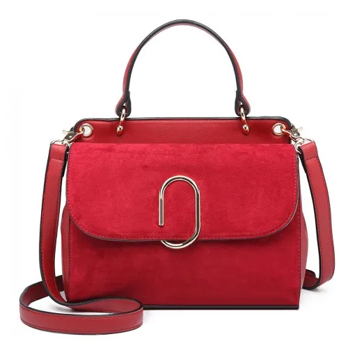 LB6871-MISS LULU STYLISH LADIES LEATHER HANDBAG SHOULDER BAG RED sold by Beagle Boutique