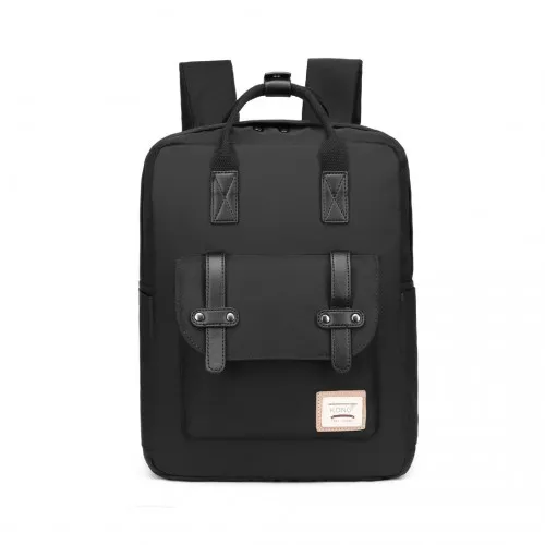 EB2211 - Kono Casual Daypack Lightweight Backpack Travel Bag - Black sold by Beagle Boutique product image thumbnail 2