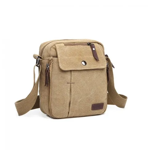 E1971 - Kono Multi Pocket Cross Body Shoulder Bag - Khaki sold by Beagle Boutique