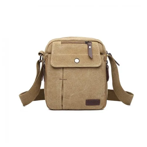 E1971 - Kono Multi Pocket Cross Body Shoulder Bag - Khaki sold by Beagle Boutique product image thumbnail 2