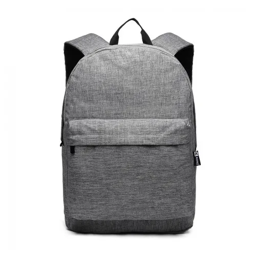 E1930 - Kono Durable Polyester Everyday Backpack With Sleek Design - Grey sold by Beagle Boutique product image thumbnail 2