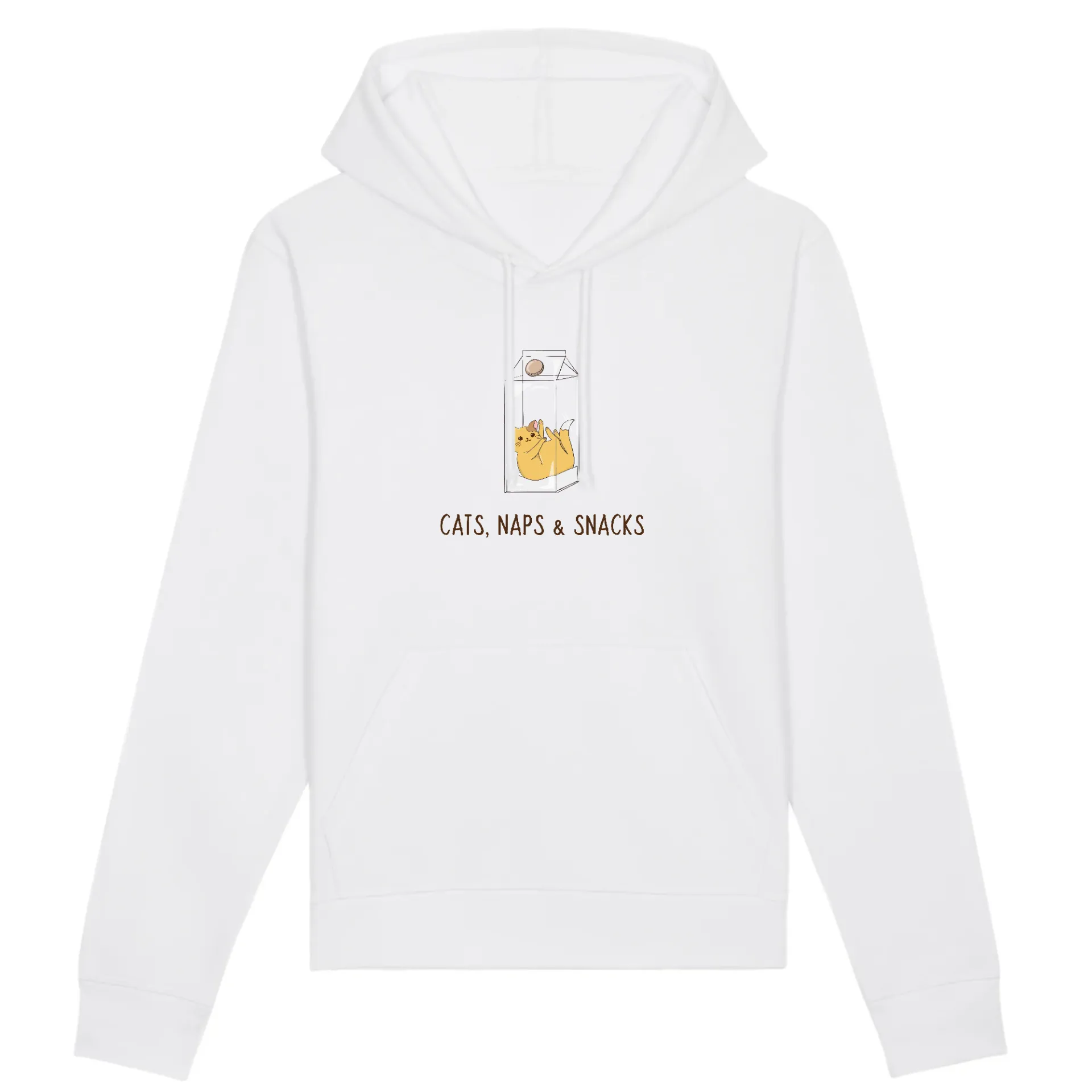 Cats, Naps & Snacks - Organic Cotton Hoodie sold by Beagle Boutique product image thumbnail 2