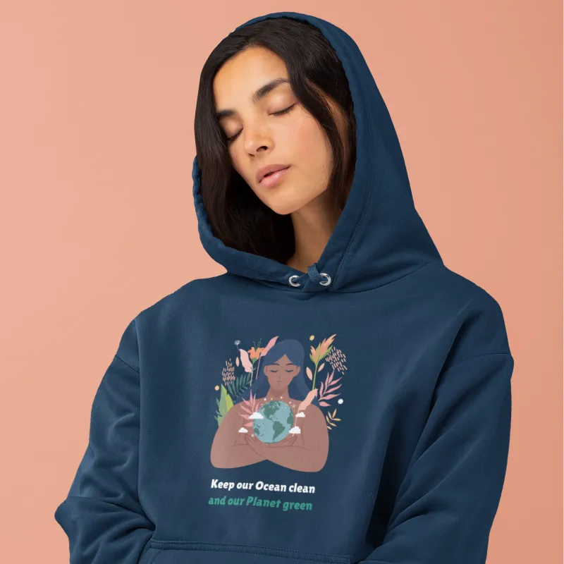 Green Planet - Organic Cotton Hoodie sold by Beagle Boutique