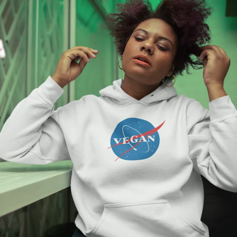 Vegan Nasa - Organic Cotton Hoodie sold by Beagle Boutique
