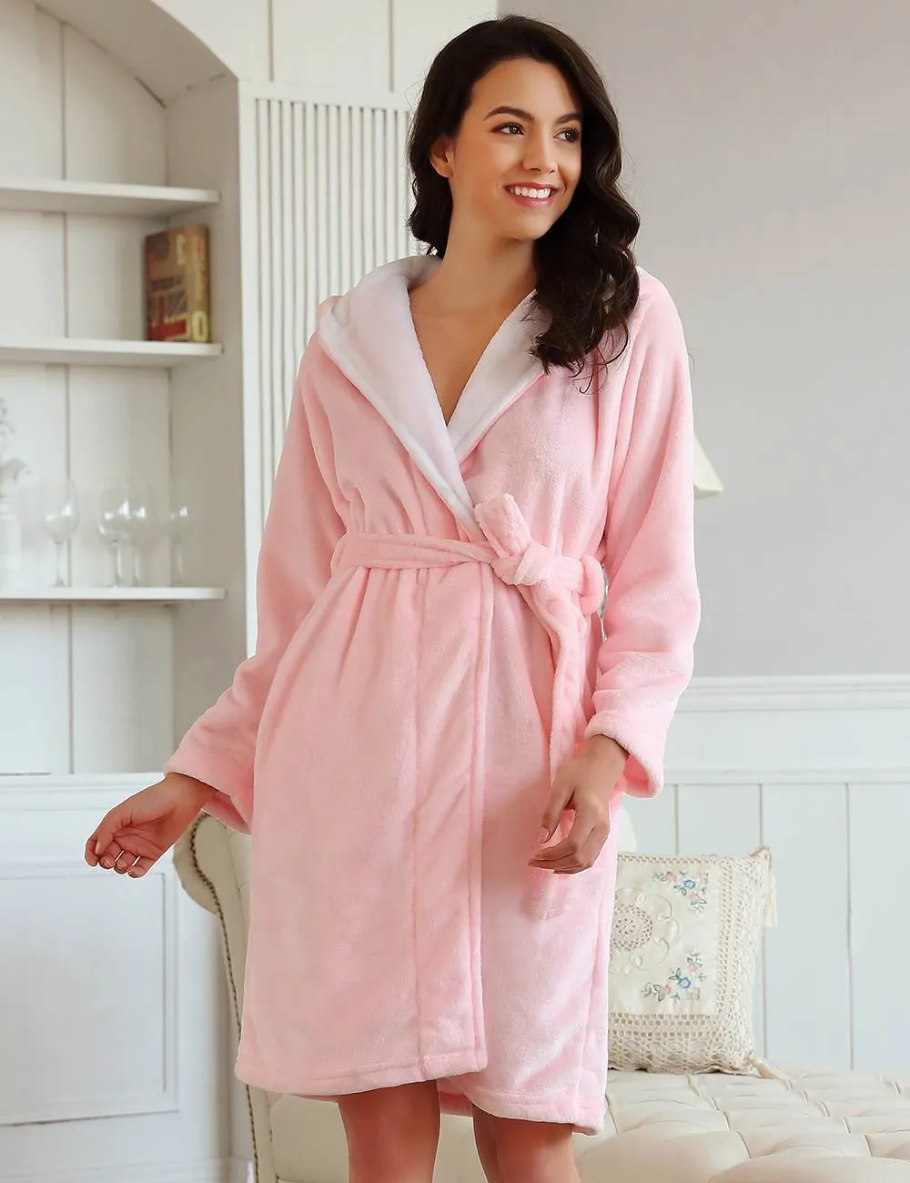 Bathrobe With Hood sold by Beagle Boutique product image thumbnail 2