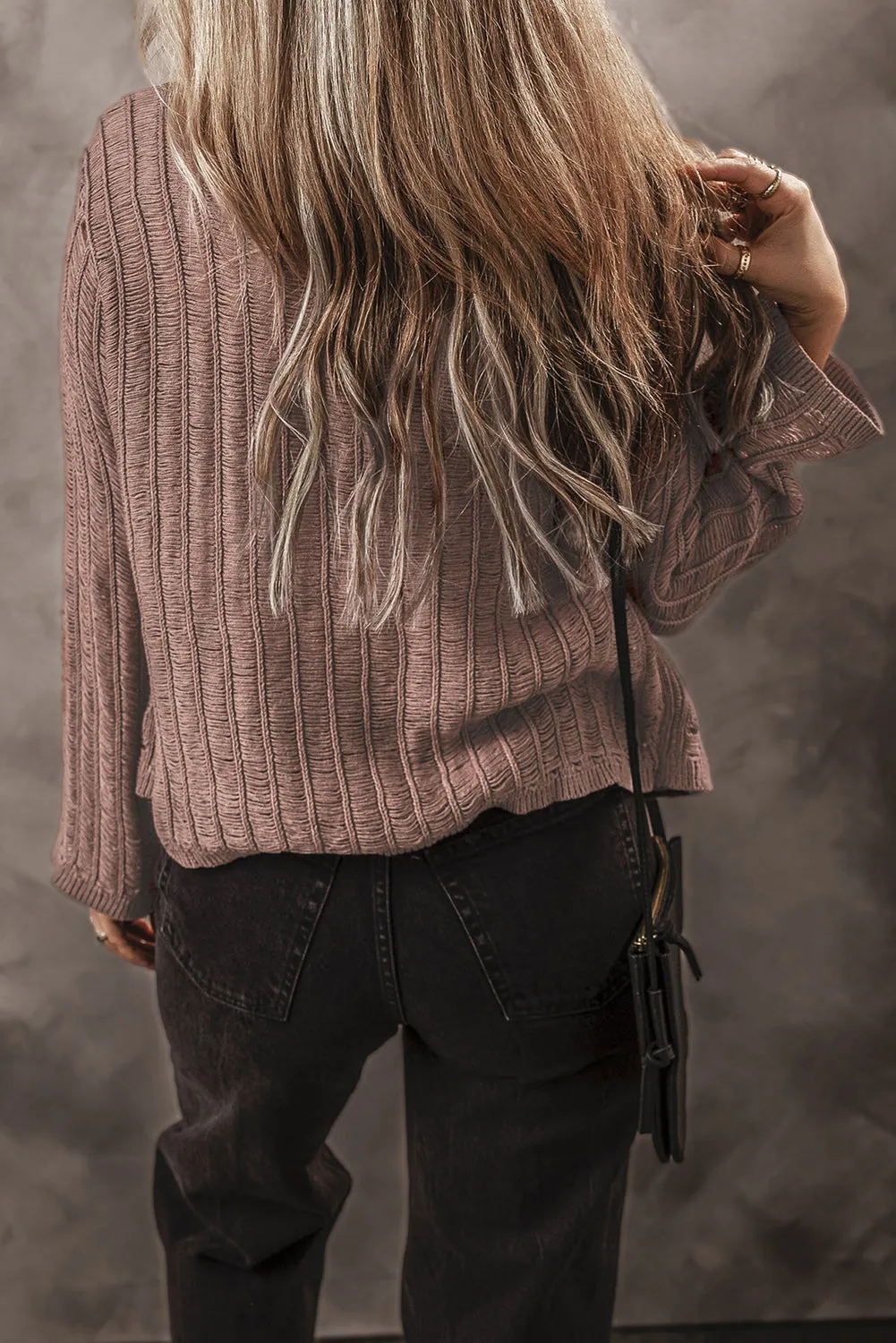 Goat Cut Out Textured Knit Buttoned Cardigan sold by Beagle Boutique product image thumbnail 2