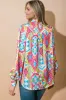Multicolour Abstract Printed Long Sleeve Casual Shirt sold by Beagle Boutique