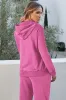Bonbon Solid Colour Fleece Lined Drawstring Hoodie with Pocket sold by Beagle Boutique