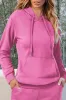Bonbon Solid Colour Fleece Lined Drawstring Hoodie with Pocket sold by Beagle Boutique