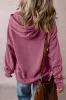 Valerian Solid Kangaroo Pocket Drawstring Loose Fit Hoodie sold by Beagle Boutique