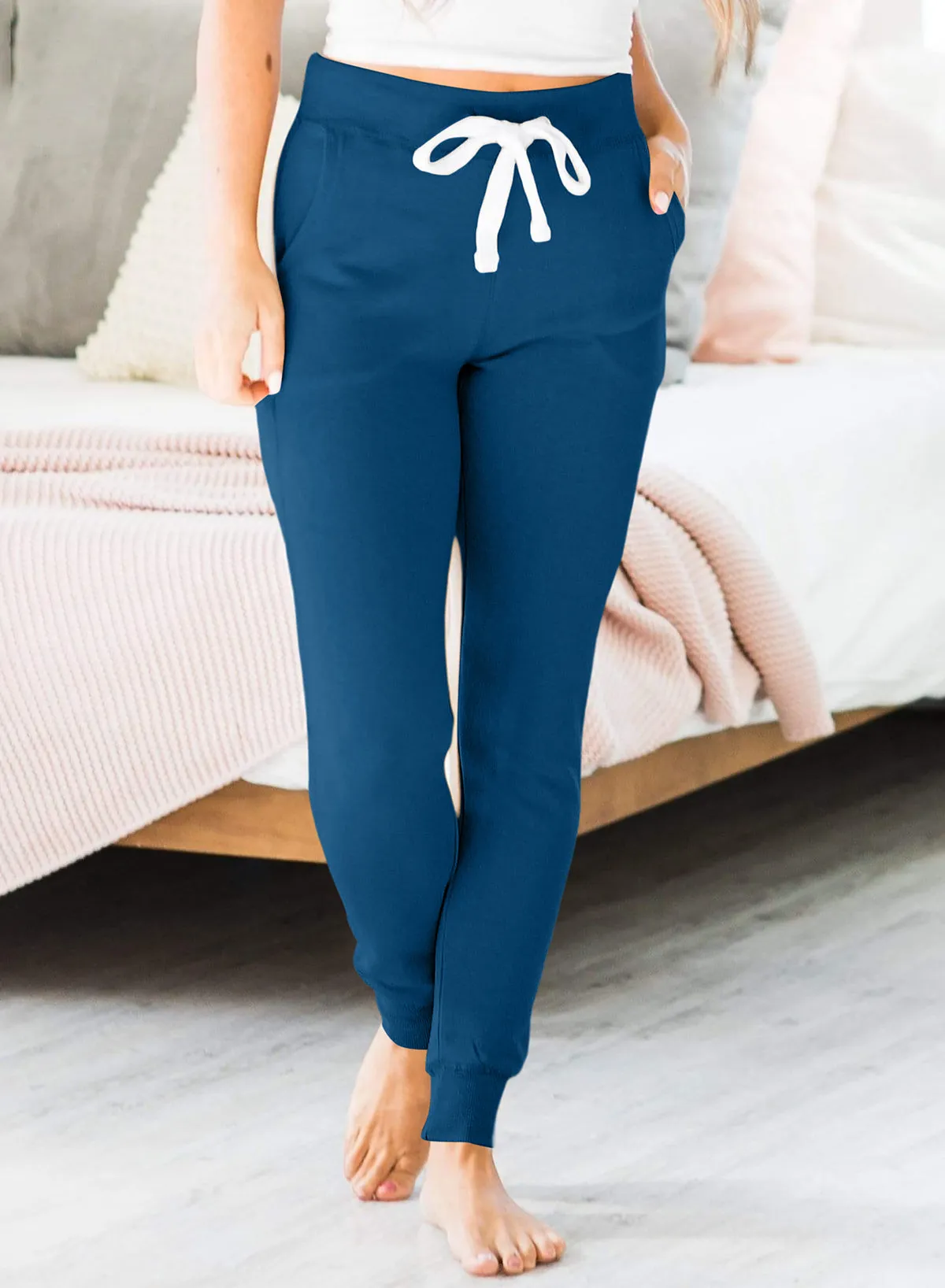 Drawstring Waist Pocketed Joggers sold by Beagle Boutique product image thumbnail 2