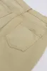 Khaki Solid High Waist Casual Trousers sold by Beagle Boutique