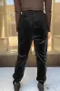 Black Solid Velvet Jogger Trousers sold by Beagle Boutique