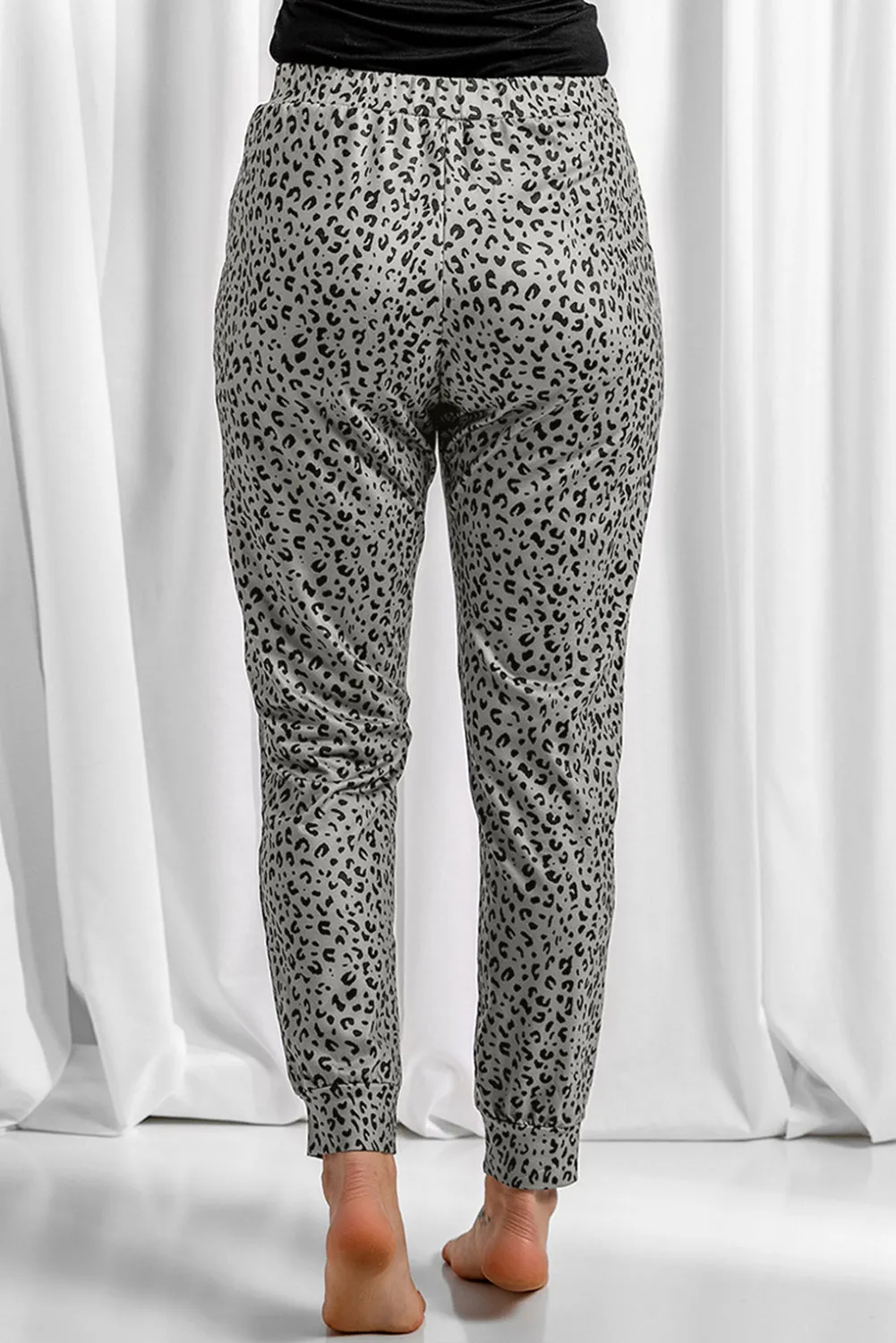 Khaki Breezy Leopard Joggers sold by Beagle Boutique product image thumbnail 2