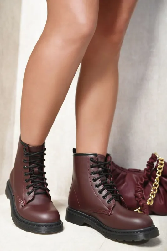 Lace-Up Platform Ankle Boots sold by Beagle Boutique