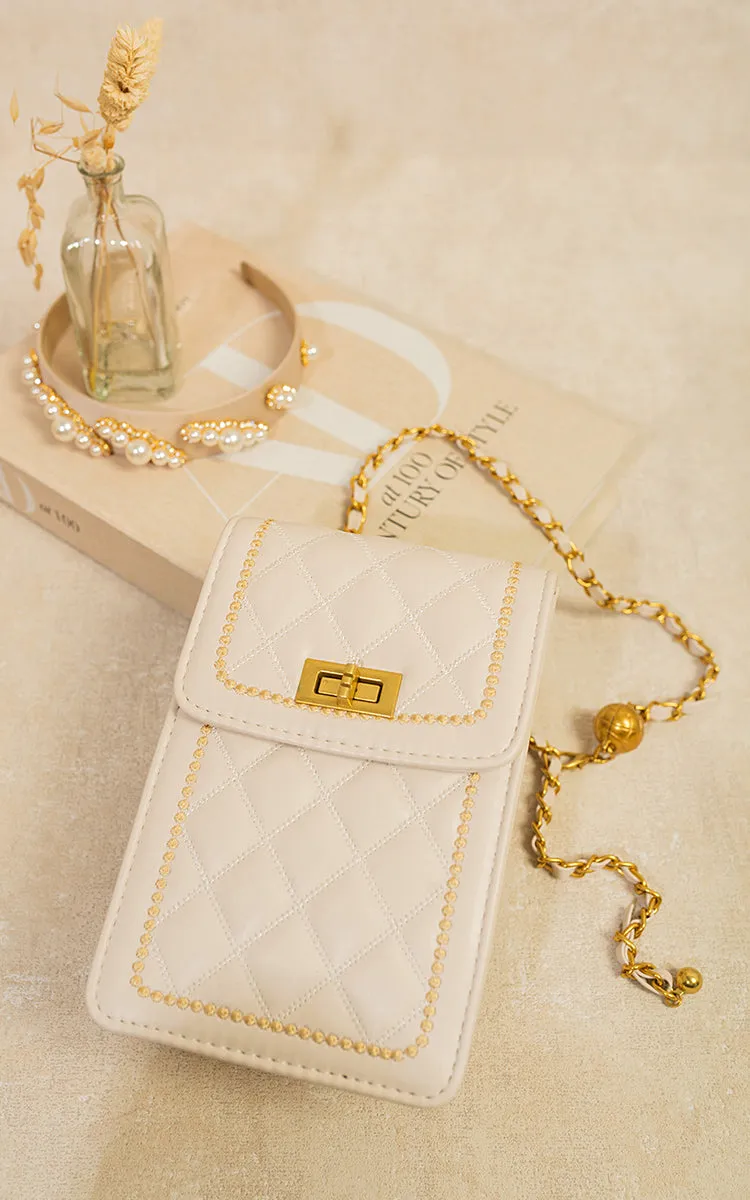 Quilted Crossbody Chain Shoulder Mini Bag sold by Beagle Boutique product image thumbnail 2