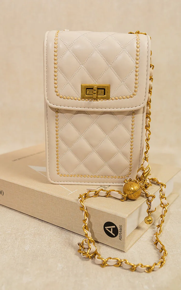 Quilted Crossbody Chain Shoulder Mini Bag sold by Beagle Boutique