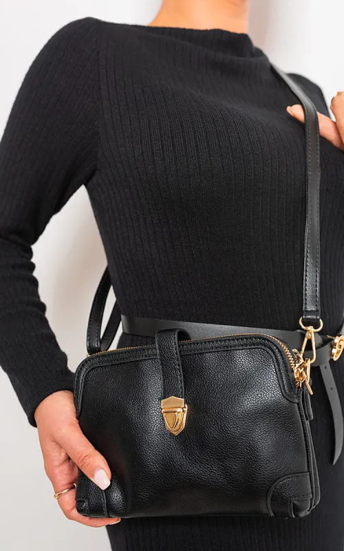 Multi-pocket Crossbody Zipper Bag sold by Beagle Boutique