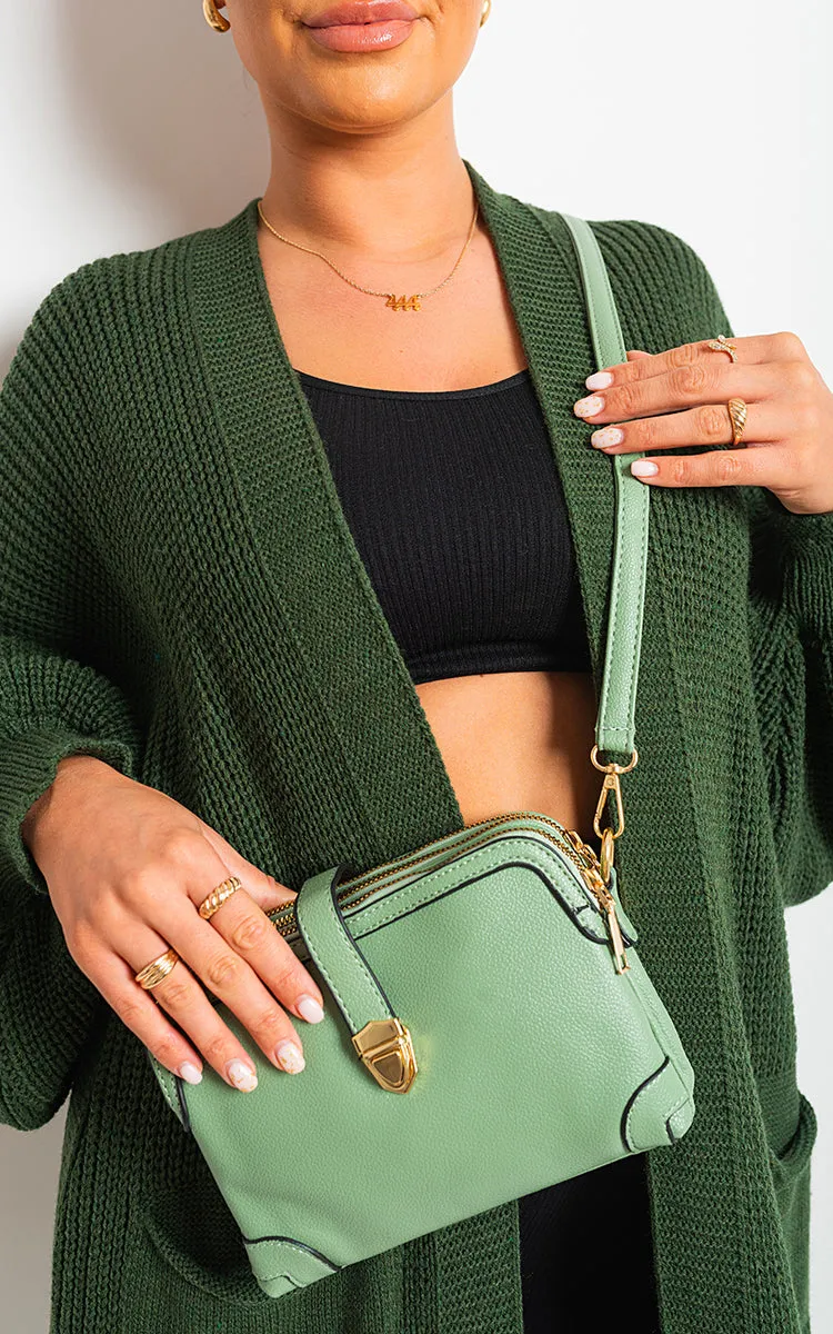 Multi-pocket Crossbody Zipper Bag sold by Beagle Boutique product image thumbnail 4