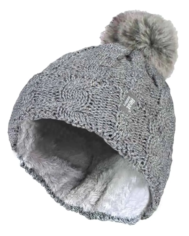 Ladies Fleece Lined Thermal Hat with Pom Pom sold by Beagle Boutique product image thumbnail 5