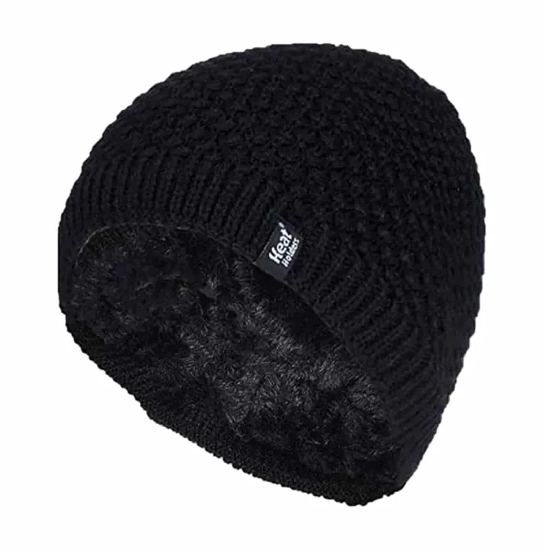 Ladies Knit Fleece Lined Thermal Beanie Hat sold by Beagle Boutique