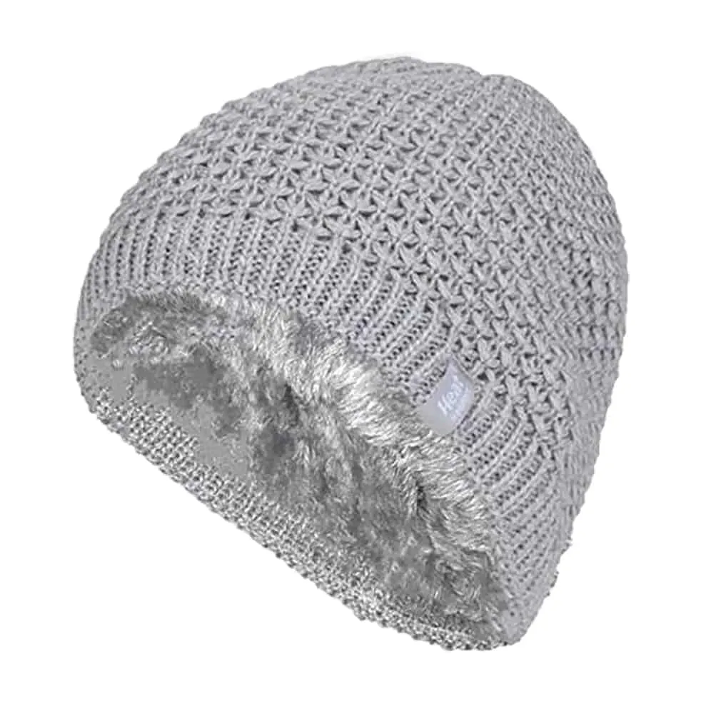 Ladies Knit Fleece Lined Thermal Beanie Hat sold by Beagle Boutique product image thumbnail 3