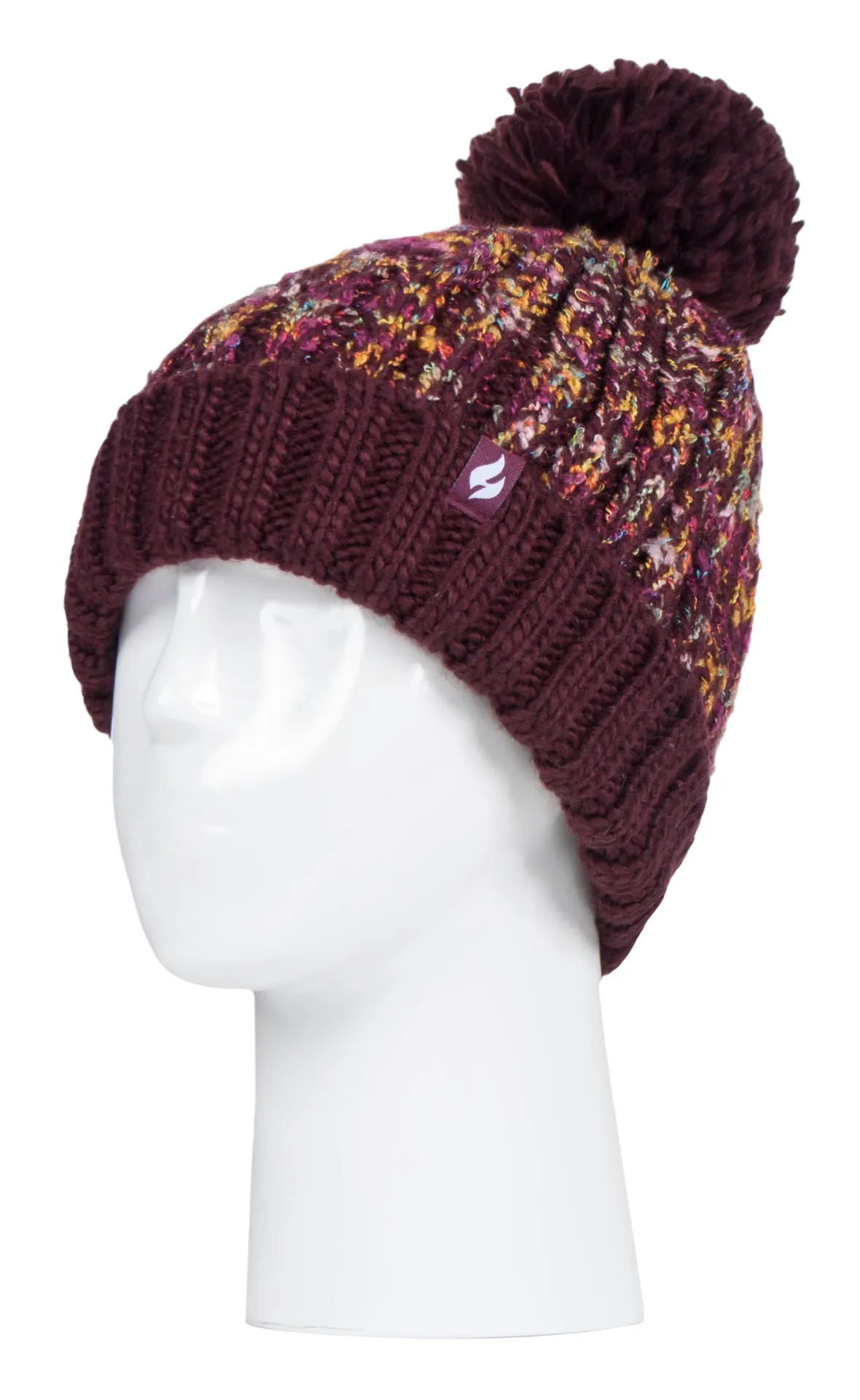 Ladies Thermal Bobble Hat with Large Pom Pom sold by Beagle Boutique