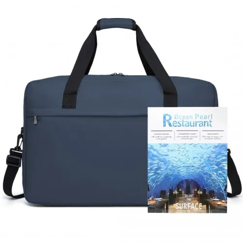 E1960L - Kono Lightweight Multi Purpose Unisex Sports Travel Duffel Bag - Navy sold by Beagle Boutique product image thumbnail 5